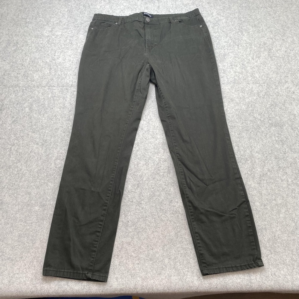 Buffalo David Bitton Hope Skinny Jeans Womens 16/36 (36x28) Green Stretch
